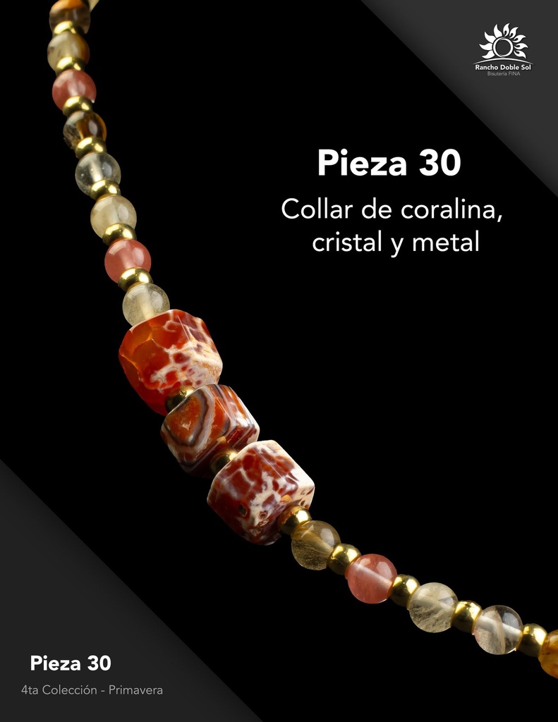 [RDS-C4-030] Pieza 30 · Coralina, cristal y metal