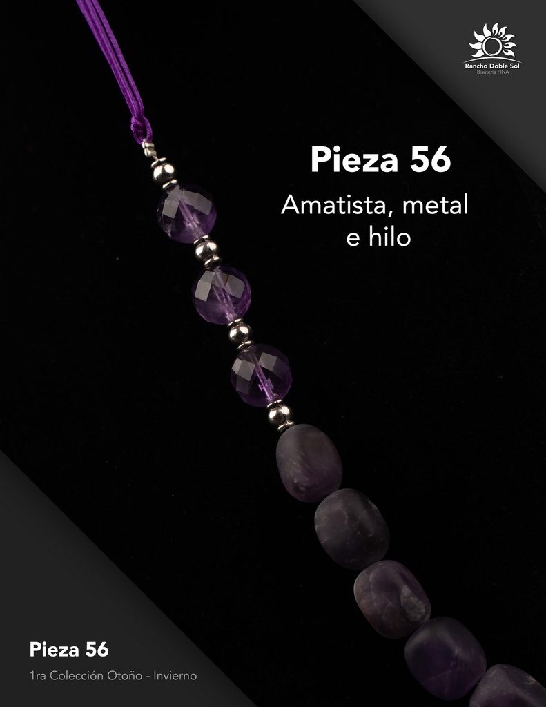 [RDS-C1-056] Pieza 56 · Amatista, metal e hilo