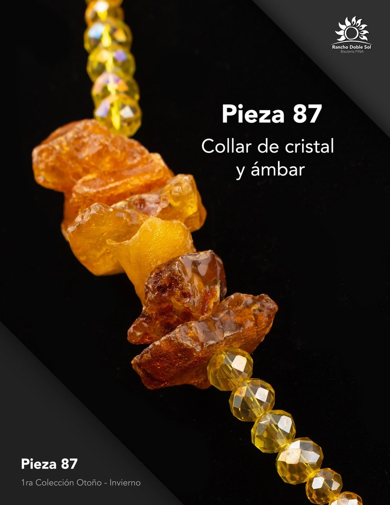 [RDS-C1-087] Pieza 87 · Cristal y ámbar