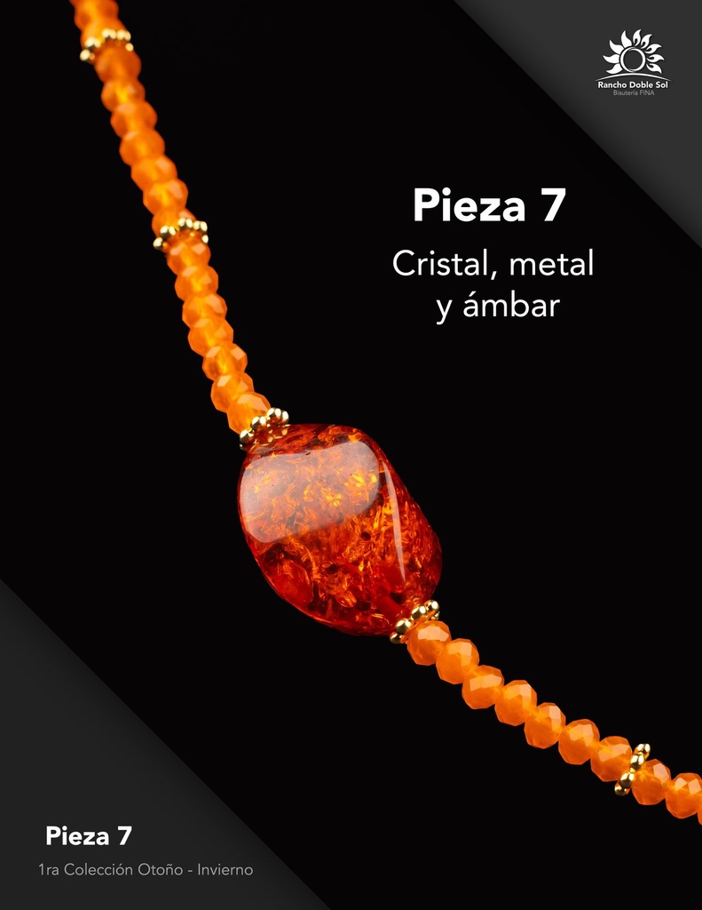 [RDS-C1-007] Pieza 7 · Cristal, metal y ámbar