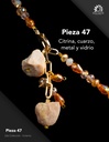 Pieza 47 · Citrina, cuarzo, metal y vidrio