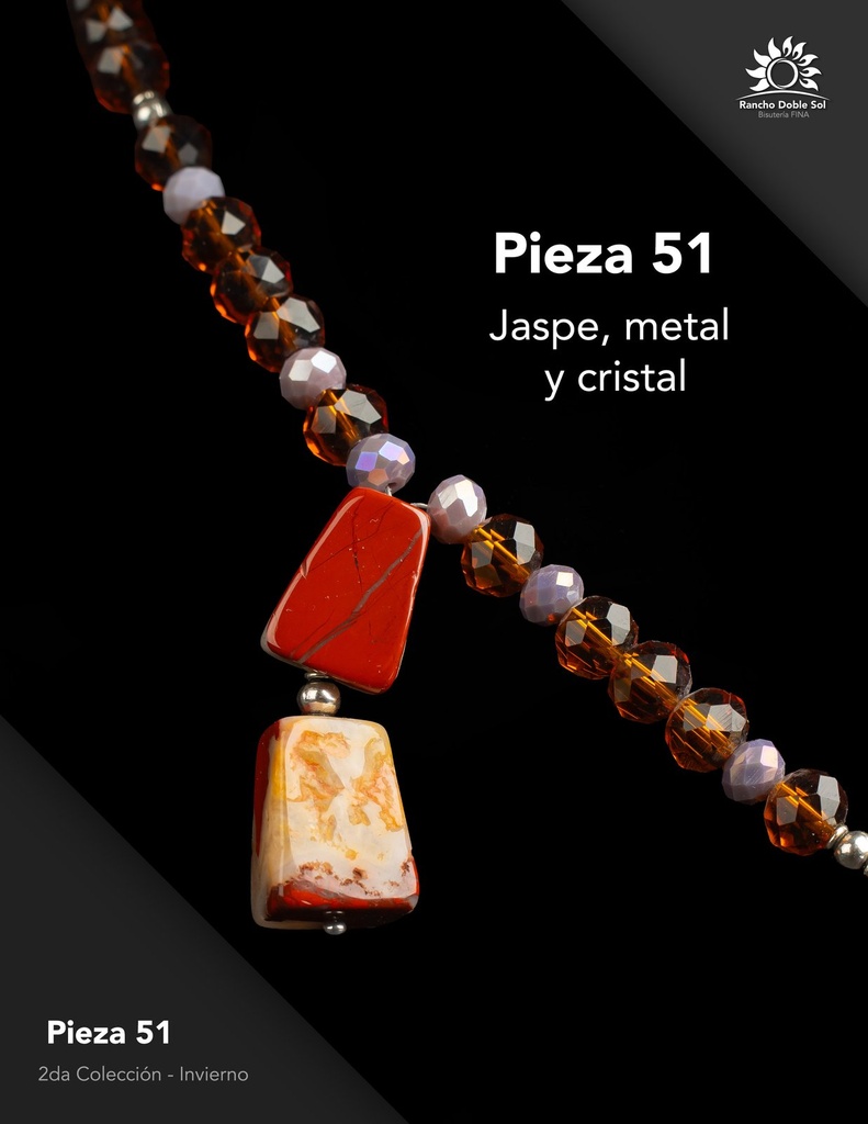 [RDS-C2-051] Pieza 51 · Jaspe, metal y cristal