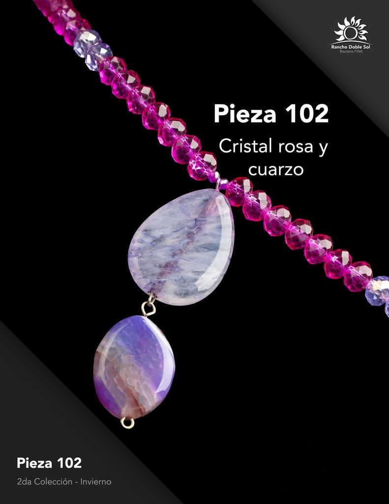 [RDS-C2-102] Pieza 102 · Cristal rosa y cuarzo