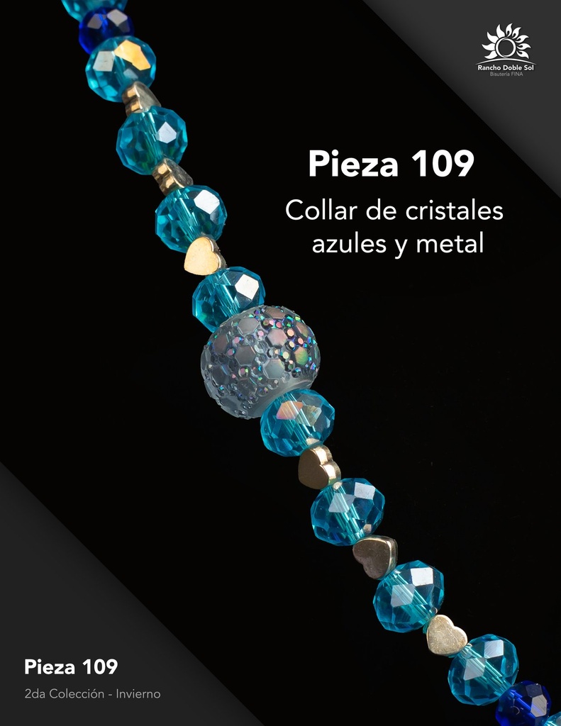 [RDS-C2-109] Pieza 109 · Cristales azules y metal