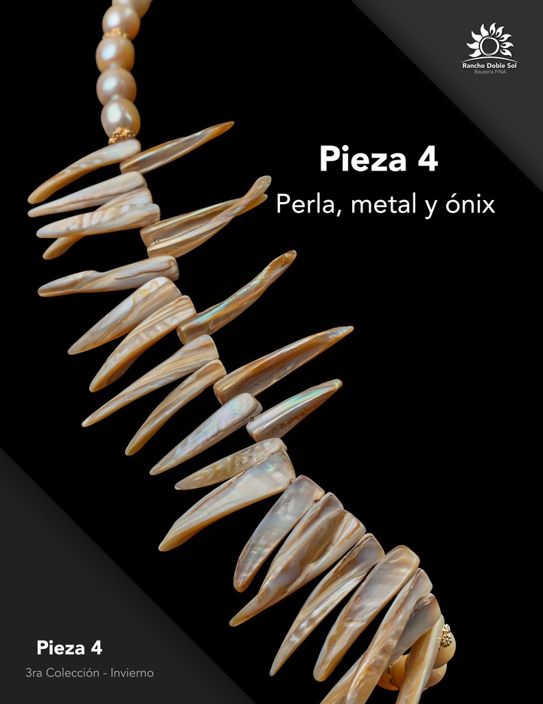 [RDS-C3-004] Pieza 4 · Perla, metal y ónix