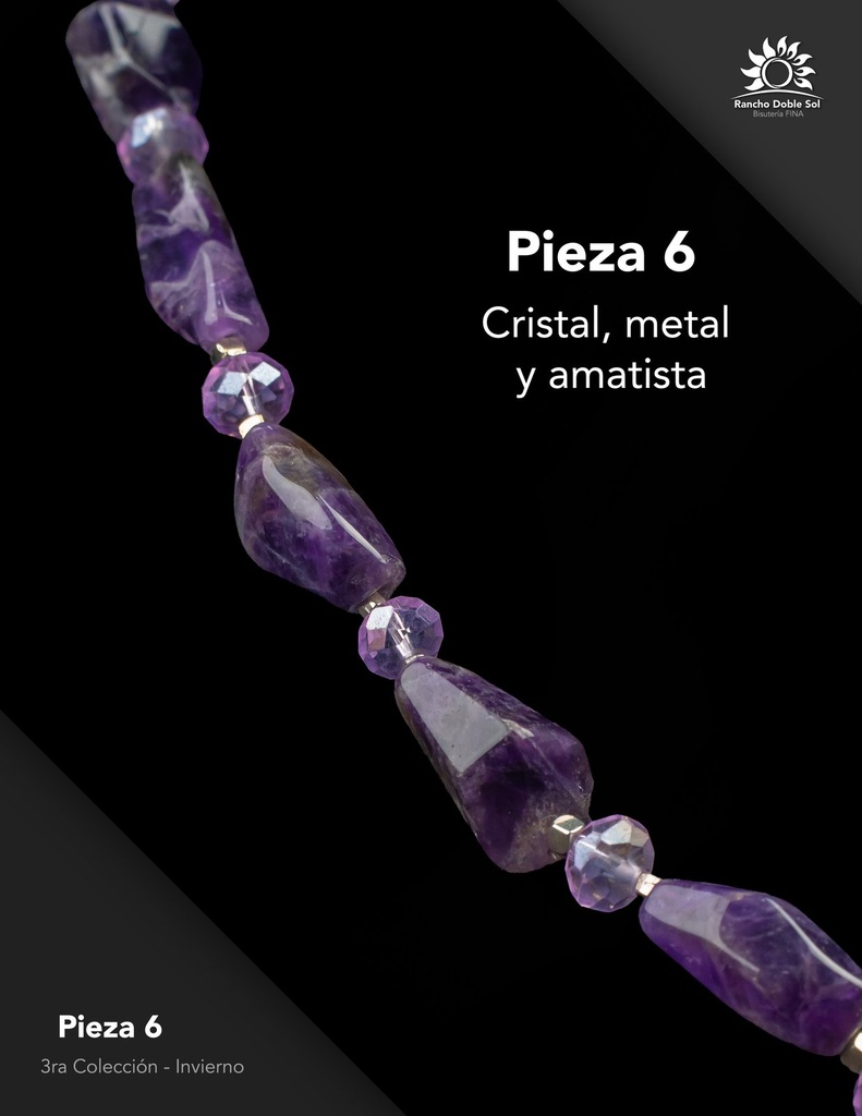 [RDS-C3-006] Pieza 6 · Cristal, metal y amatista