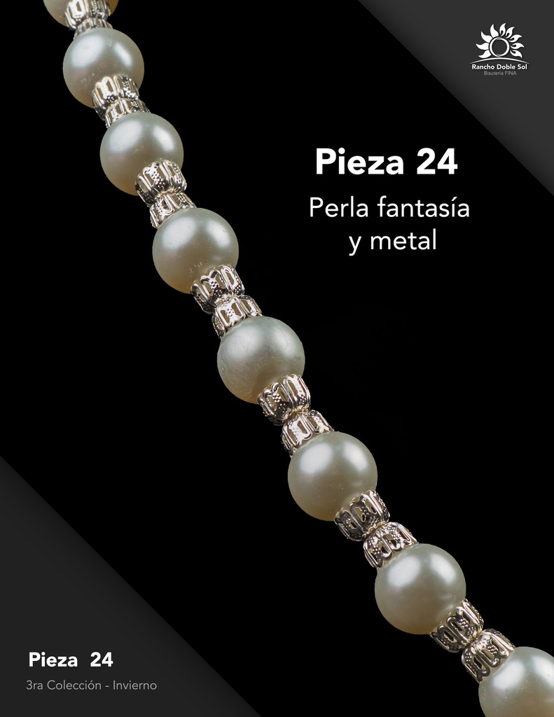 [RDS-C3-024] Pieza 24 · Perla fantasía y metal