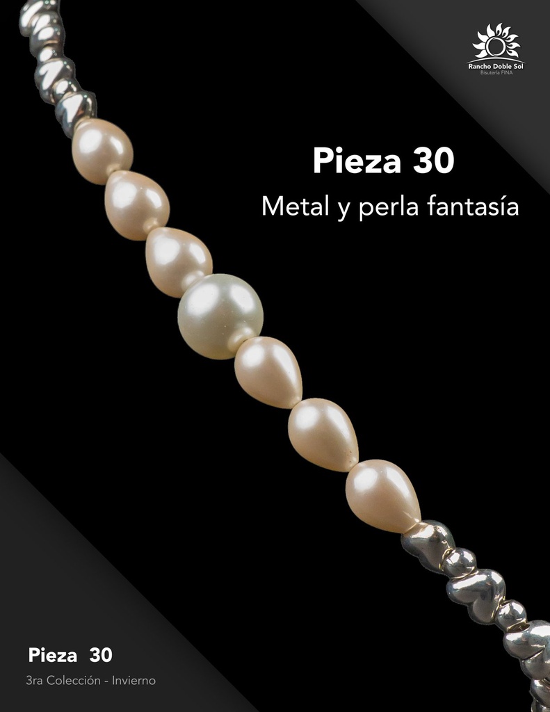[RDS-C3-030] Pieza 30 · Metal y perla fantasía