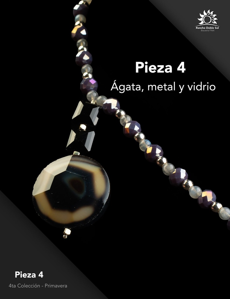 [RDS-C4-004] Pieza 4 · Ágata, metal y vidrio