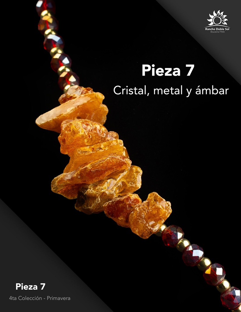[RDS-C4-007] Pieza 7 · Cristal, metal y ámbar