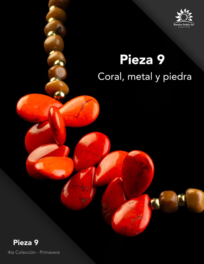 [RDS-C4-009] Pieza 9 · Coral, metal y piedra